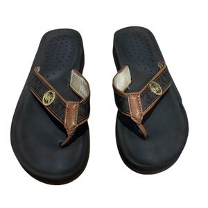 Michael Kors Black and Brown Sandals